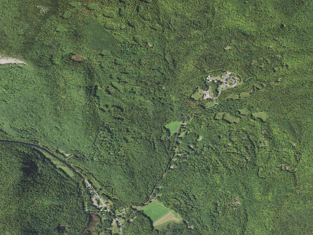 Aerial image of Jeffers Brook Shelter