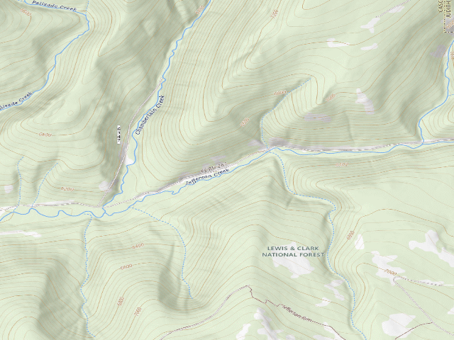 USGS topographic map of Jefferson Creek-008