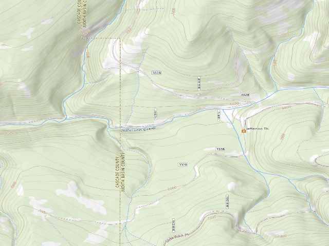 USGS topographic map of Jefferson Creek-014