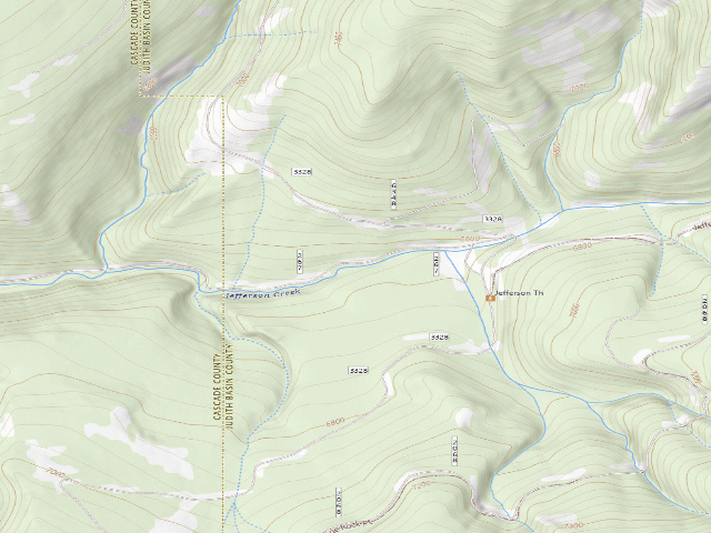 USGS topographic map of Jefferson Creek-015