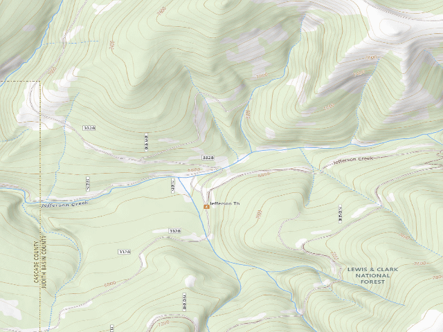 USGS topographic map of Jefferson Creek-019