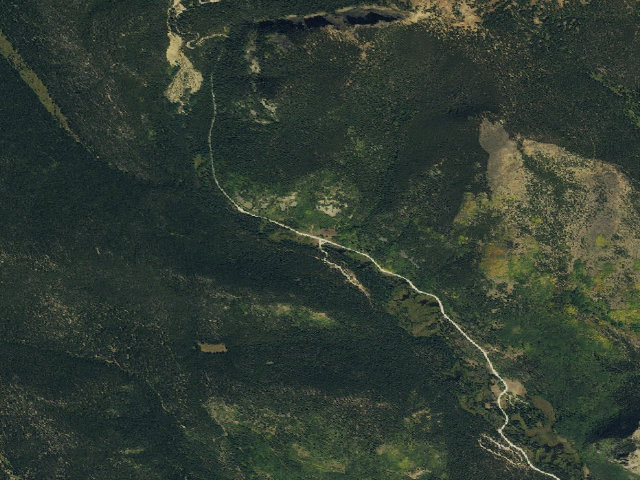 Aerial image of Jefferson Creek