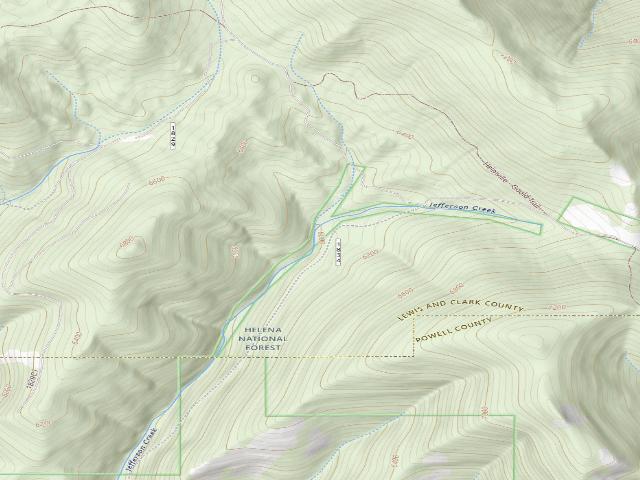 USGS topographic map of Jefferson Crk-Rd 329-001