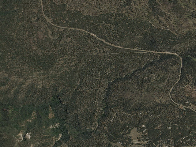 Aerial image of Jemez Falls Campground