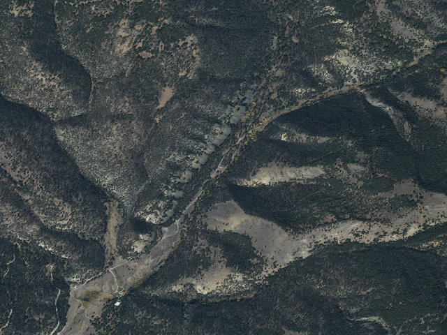 Aerial image of Jerry Creek Dispersed Site