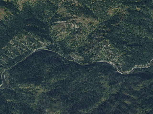 Aerial image of Jerry Johnson Campground