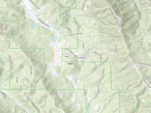 USGS topographic map of Jerseydale