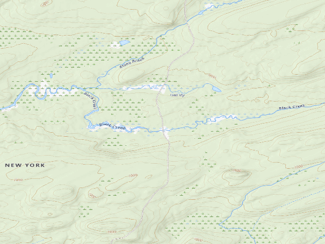 USGS topographic map of Jerseyfield Rd #1 (Ferris Lake Wild Forest)