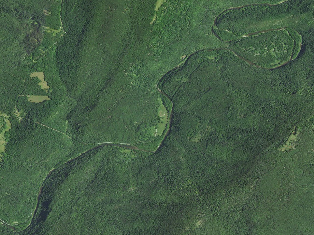 Aerial image of Jess Judy Campground