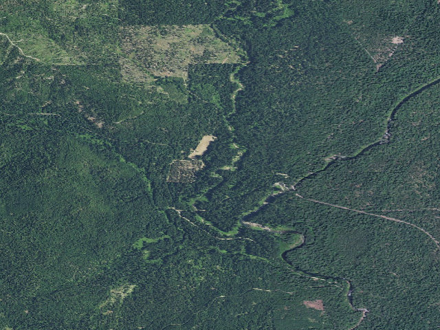 Aerial image of Jim Creek Group Camp