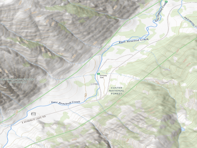 USGS topographic map of Jimmy Joe