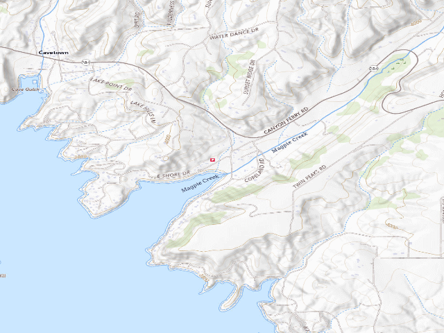 USGS topographic map of Jo Bonner Campground