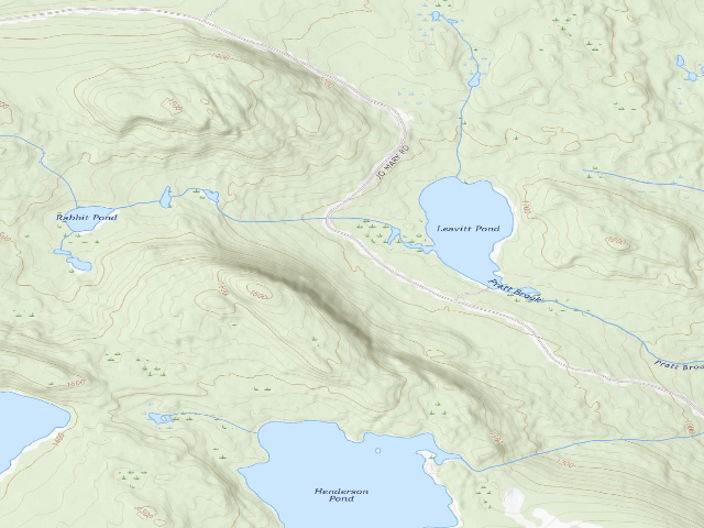 USGS topographic map of Jo Mary (Nahmakanta Public Land)
