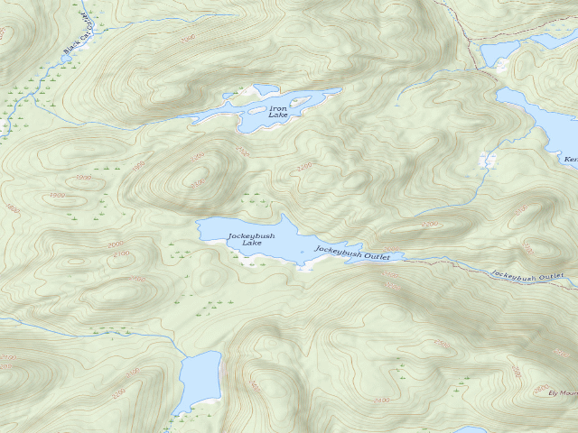 USGS topographic map of Jockeybush Lake #3 (Ferris Lake Wild Forest)