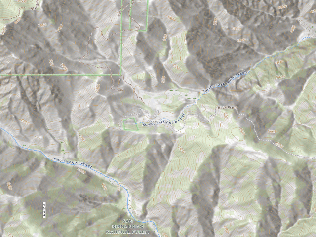 USGS topographic map of Joe Elliot Yellow Post Sites