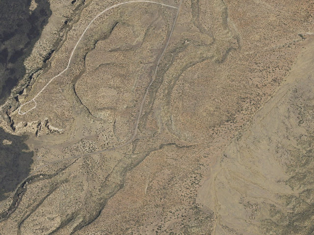 Aerial image of Joe Skeen Malpais Campground