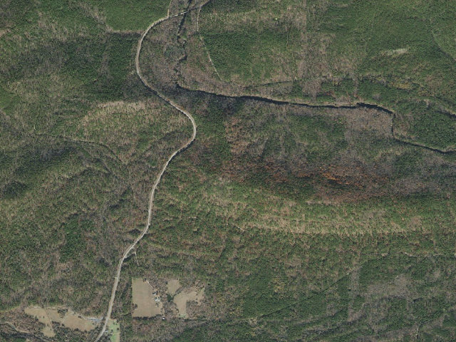 Aerial image of John Archer Trail Shelter