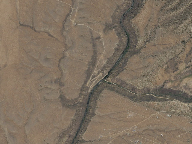 Aerial image of John Dunn Bridge Dispersed Campground