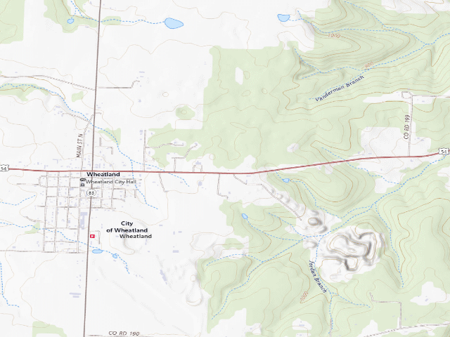 USGS topographic map of John F. Murphy Memorial State Forest and Wildlife Area