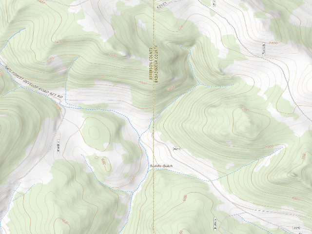 USGS topographic map of Johnnys Rd 621 003