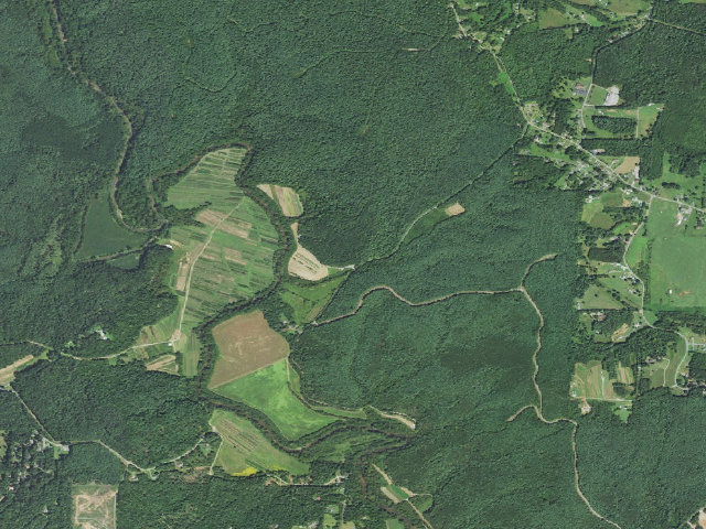 Aerial image of Johns River Game Land camping area #1