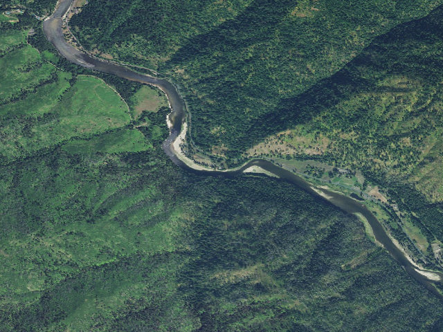 Aerial image of Johnson Bar Group Camp