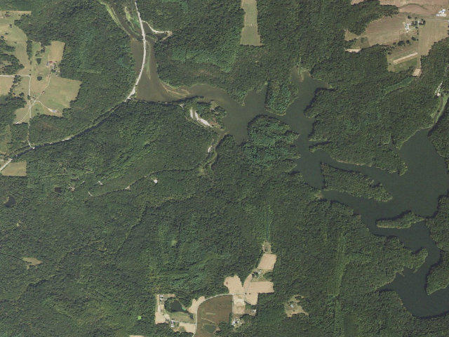 Aerial image of Johnson Creek - Primitive