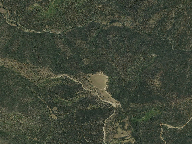 Aerial image of Johnson Mesa Campground
