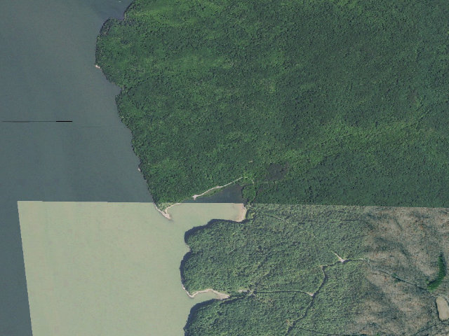 Aerial image of Jones Creek Campground