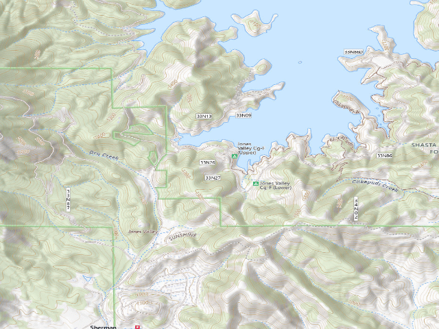 USGS topographic map of Jones Valley Inlet