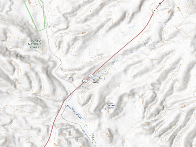 USGS topographic map of Jones Water