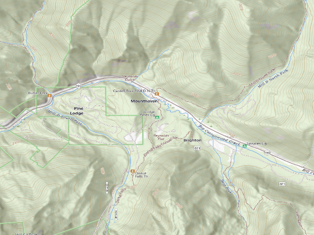 USGS topographic map of Jordan Pines