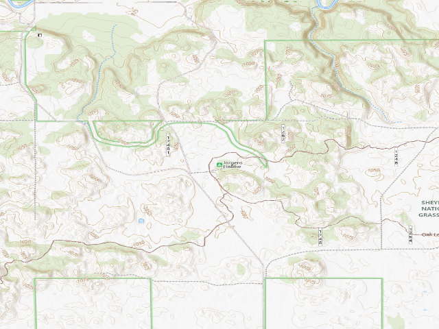 USGS topographic map of Jorgens Hollow