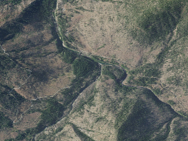 Aerial image of Josephine Creek Camp
