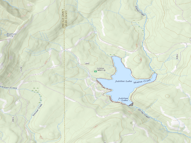 USGS topographic map of Jubilee Lake