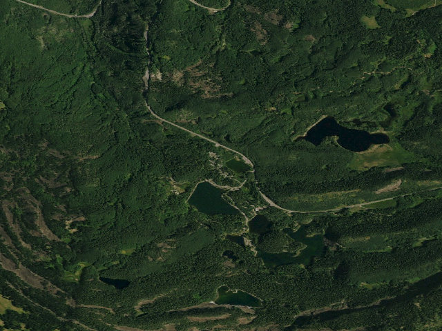 Aerial image of Jumbo Lake Campground