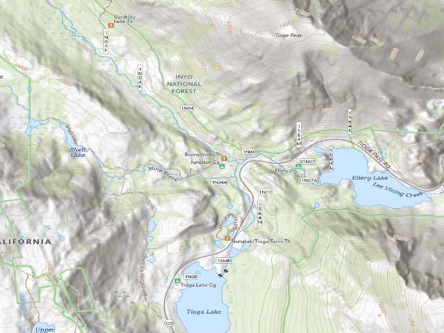 USGS topographic map of Junction Campground