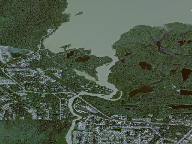 Aerial image of Juneau City and Borough