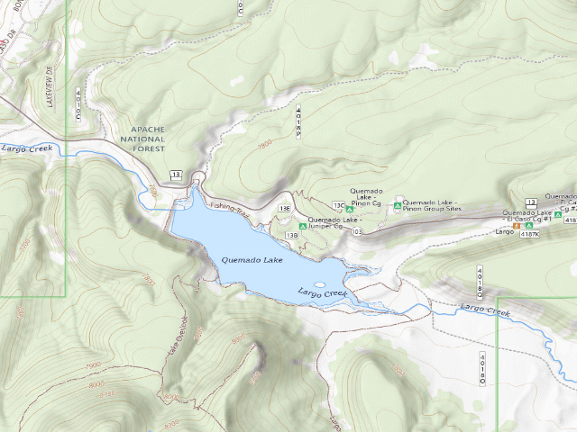 USGS topographic map of Juniper Campground