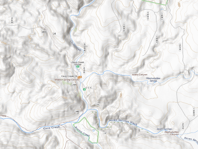 USGS topographic map of Juniper Dispersed