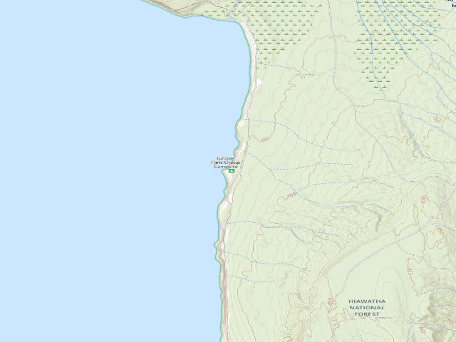USGS topographic map of Juniper Flats Group Campsite