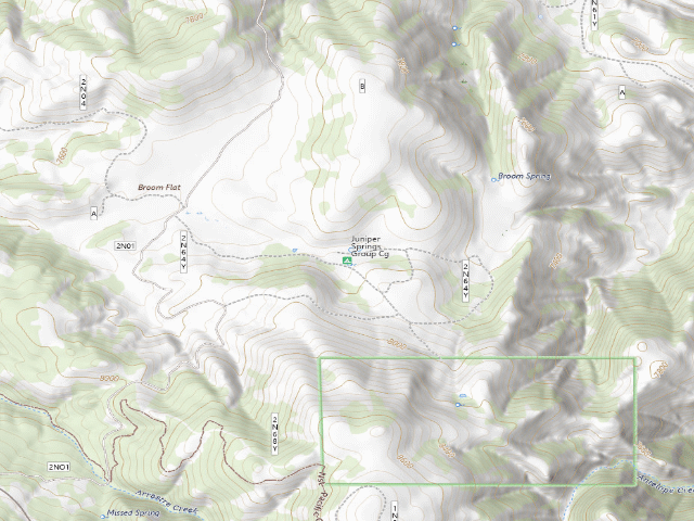 USGS topographic map of Juniper Springs Group Cg