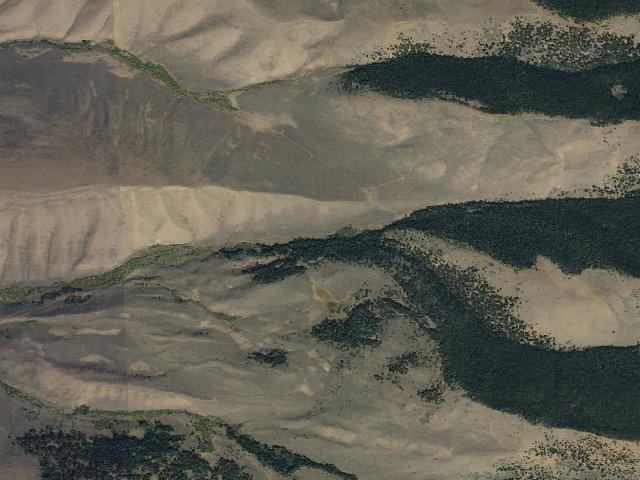 Aerial image of Just After Steep Back Down Hil