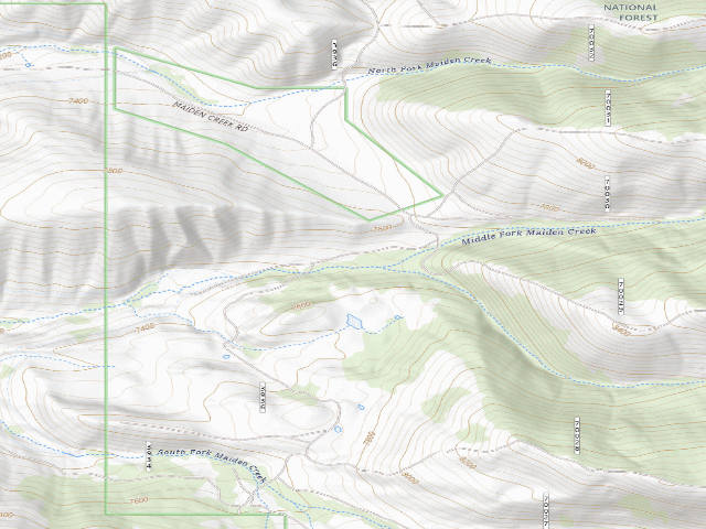 USGS topographic map of Just After Steep Back Down Hil