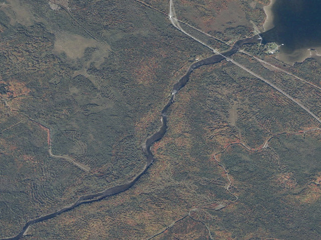 Aerial image of K2 (Moosehead Lake Shoreline Public Land)