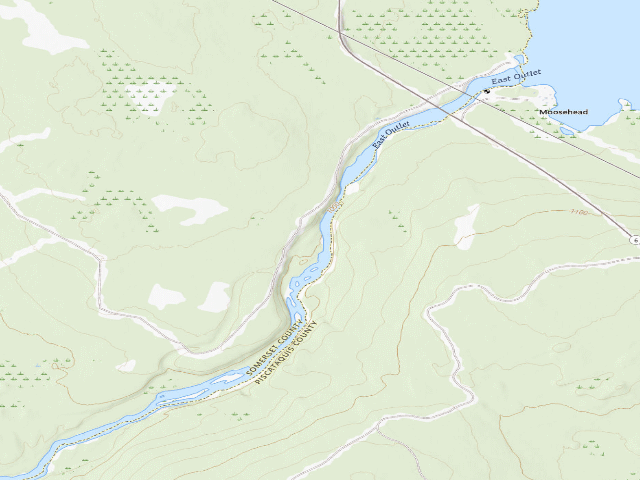 USGS topographic map of K2 (Moosehead Lake Shoreline Public Land)