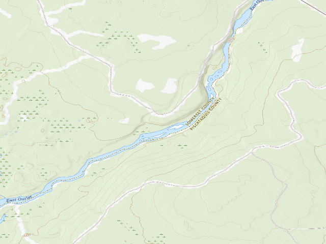 USGS topographic map of K3 (Moosehead Lake Shoreline Public Land)