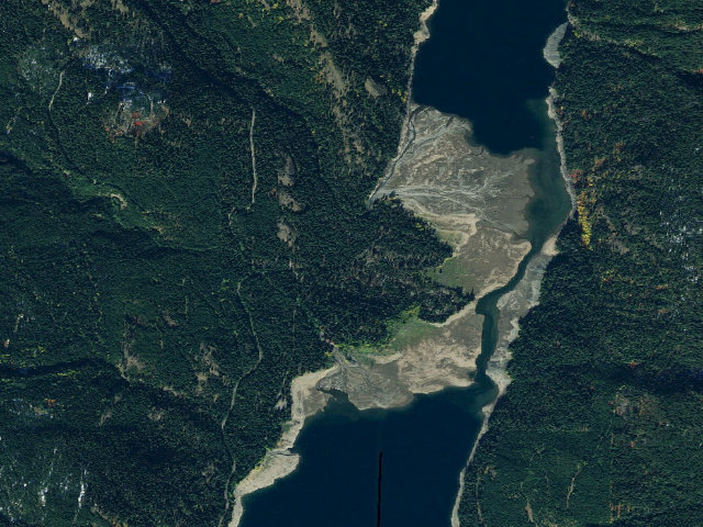 Aerial image of Kachess