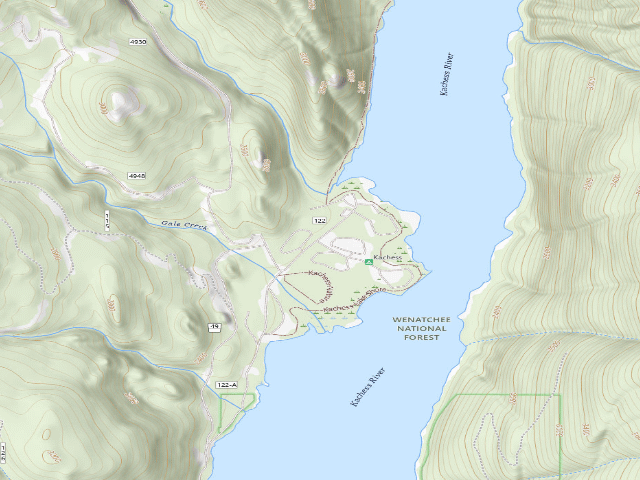 USGS topographic map of Kachess
