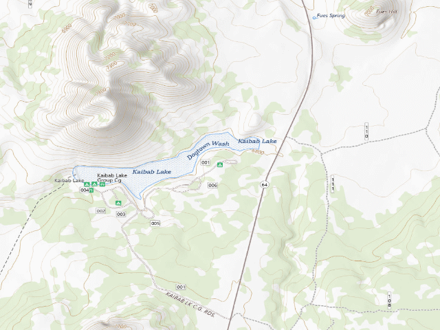 USGS topographic map of Kaibab Lake Group Cg